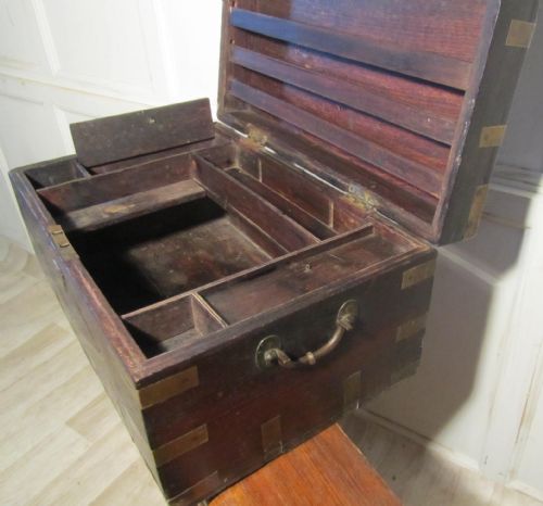 fig 3. Large Brass Bound Gentleman’s Travelling Box