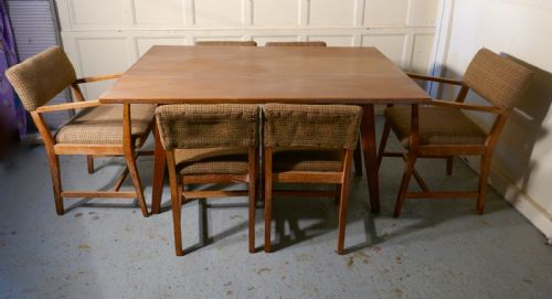 fig 1. Limed Oak Extending Dining Table and set of 6 Chairs