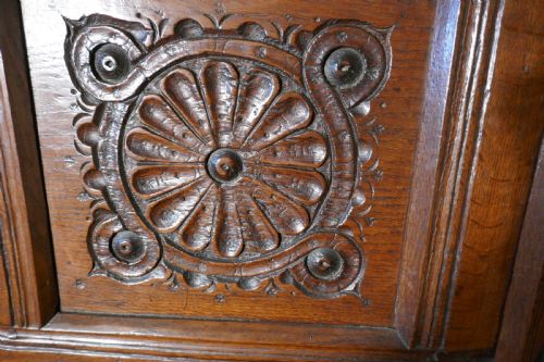 fig 1. 17th Century Carved Oak Court Cupboard,