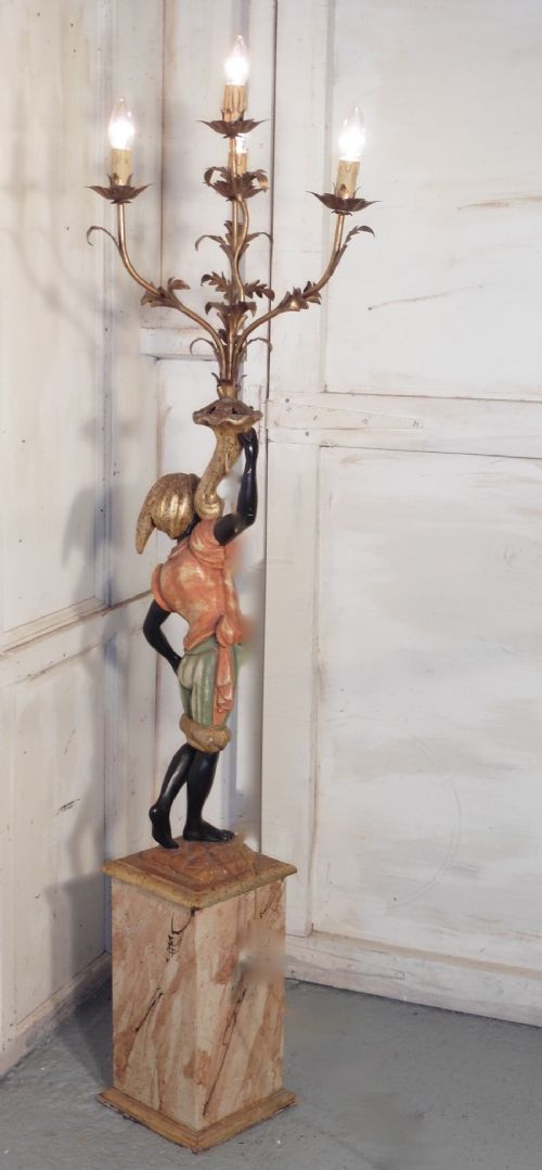 fig 2. A Magnificent Venetian Blackamoor Candelabra