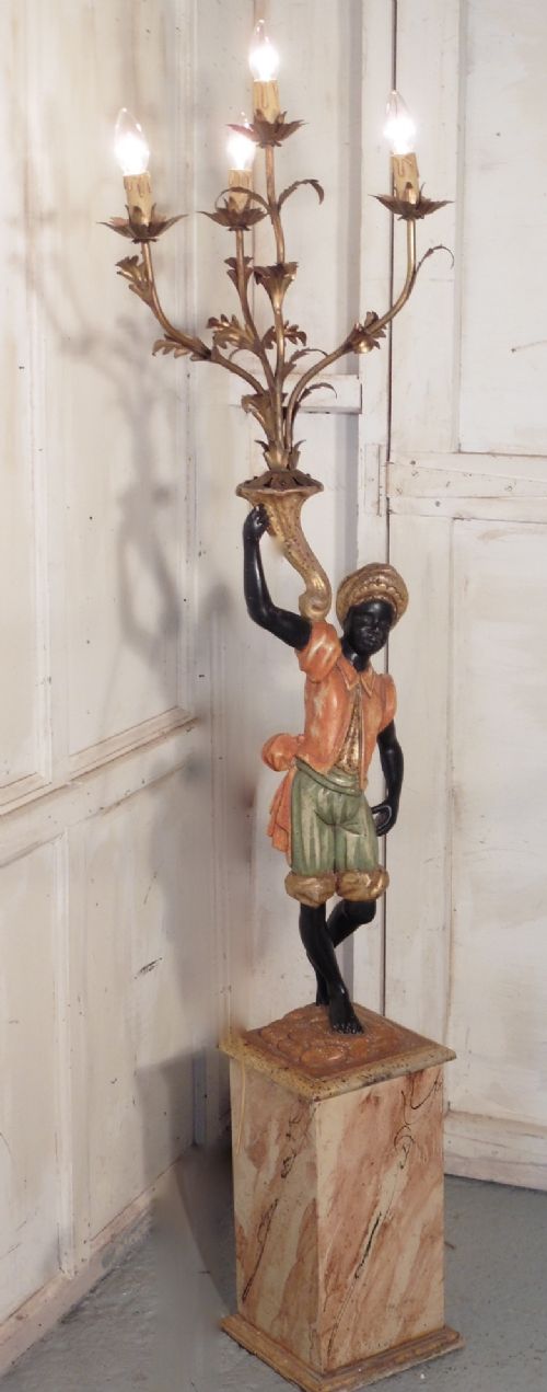 fig 3. A Magnificent Venetian Blackamoor Candelabra