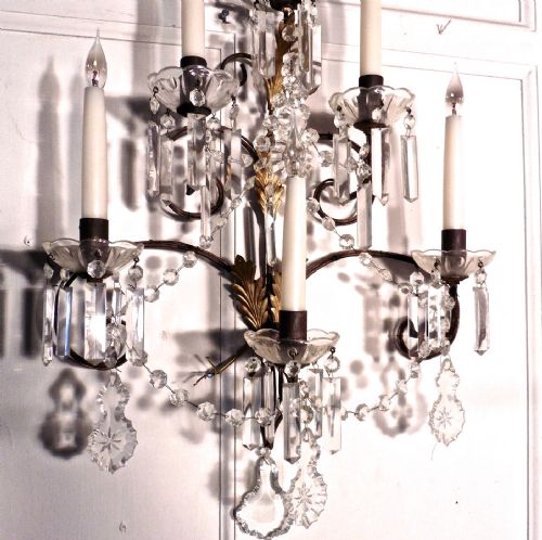 fig 3. A Magnificent pair of Large Wall Chandeliers