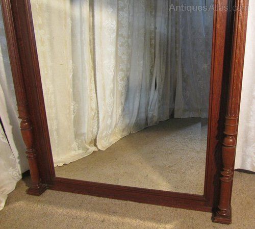 fig 3. A Very Large French Carved Oak Wall Mirror