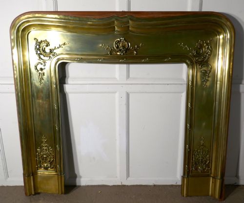 French 19th Century Brass Fire Place Surround