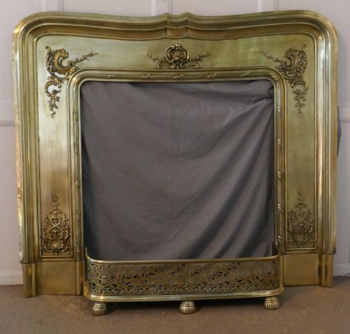fig 2. French 19th Century Brass Fire Place Surround