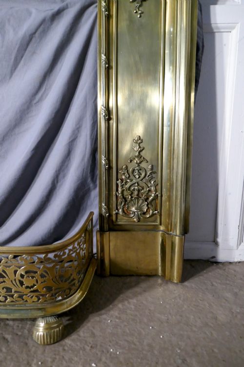 fig 3. French 19th Century Brass Fire Place Surround
