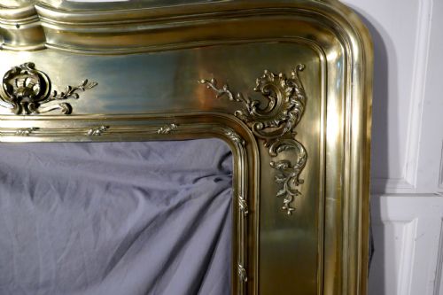 fig 4. French 19th Century Brass Fire Place Surround