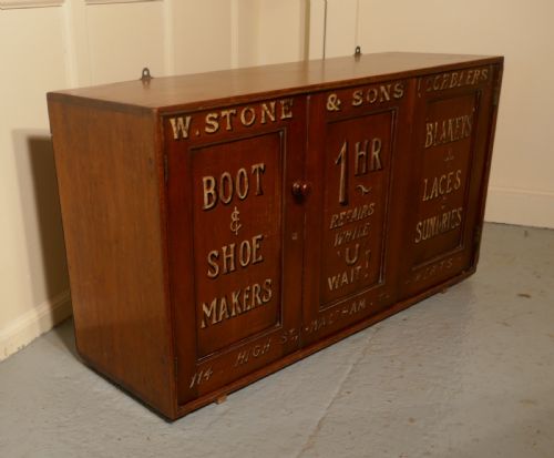 fig 3. Victorian Boot & Shoe Makers Shop Cupboard, Shop Display