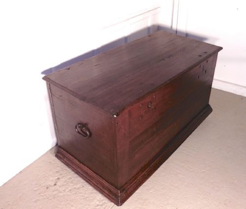fig 2. A Heavy Rustic Oak Coffer