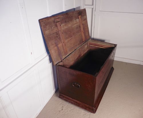 fig 3. A Heavy Rustic Oak Coffer