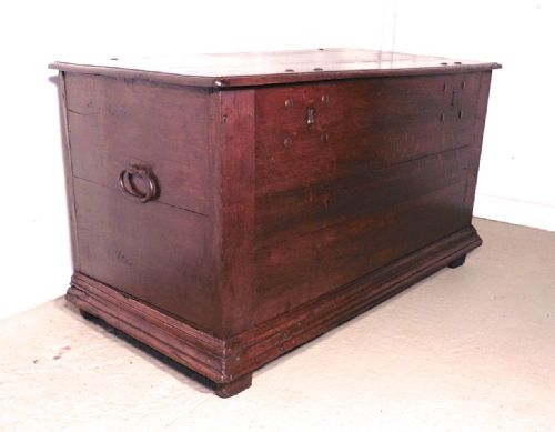 fig 4. A Heavy Rustic Oak Coffer