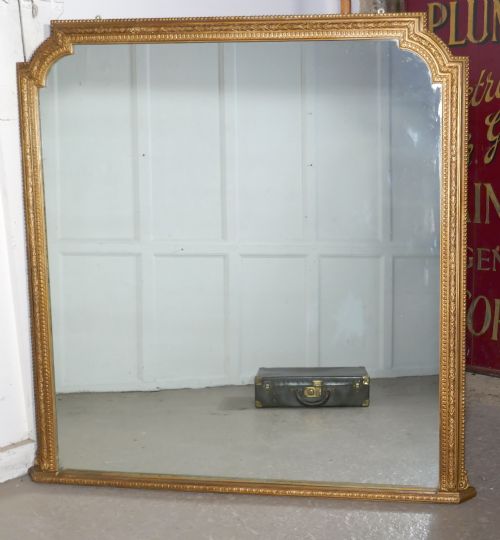 fig 2. Very Large Gilt Overmantel or Over Mantle Mirror