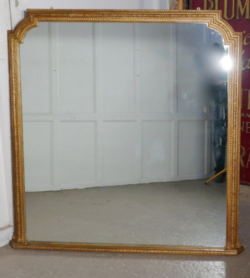 fig 4. Very Large Gilt Overmantel or Over Mantle Mirror