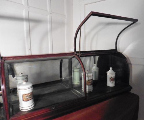 fig 2. Large Victorian Mahogany Shop Display Counter Cabinet,