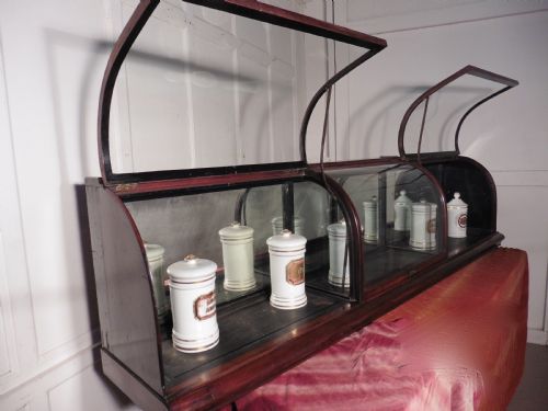 fig 3. Large Victorian Mahogany Shop Display Counter Cabinet,
