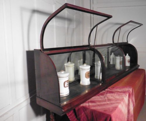 fig 4. Large Victorian Mahogany Shop Display Counter Cabinet,