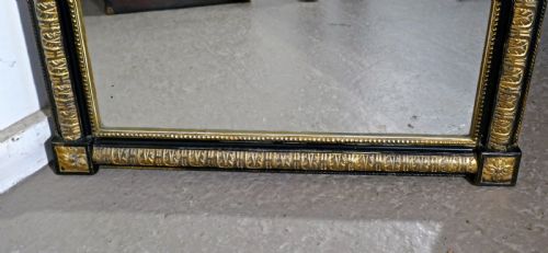 fig 1. Large French Napoleon III Ebonised and Gilt Wall Mirror, Torch and Quiver Crest