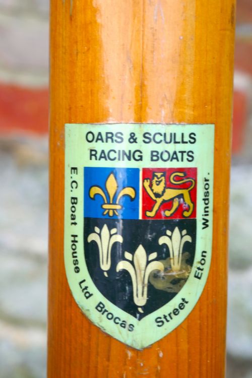 fig 2. A Pair of  Very Long Racing Sculls or Oars from Eton College Windsor 
