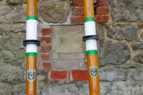 fig 3. A Pair of  Very Long Racing Sculls or Oars from Eton College Windsor 