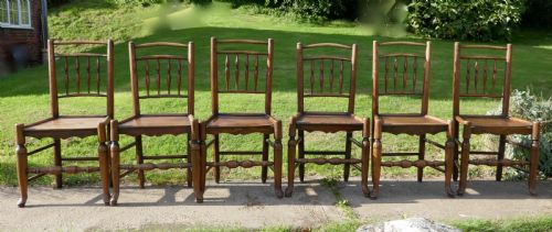 fig 4. Set of 6 Early 19th Century Elm and Ash Country Chairs