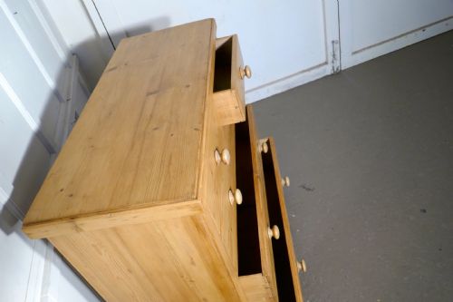 fig 2. Large Victorian Stripped Pine Chest of Drawers 