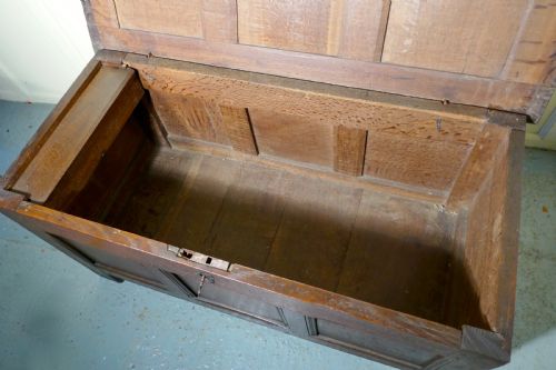 fig 4. 18th Century Panelled Oak Coffer