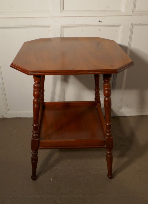 fig 3. An Edwardian Blonde Mahogany Etagere or Occasional Table
