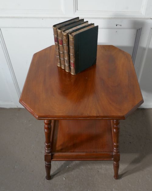 fig 4. An Edwardian Blonde Mahogany Etagere or Occasional Table