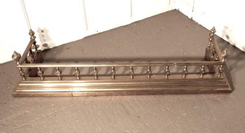 fig 1. Large Best Quality 19th Century Heavy Brass Fender 