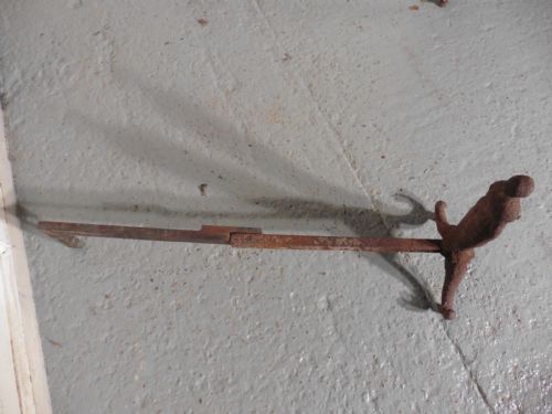 fig 3. A Large Inglenook Fire Grate set on Andirons