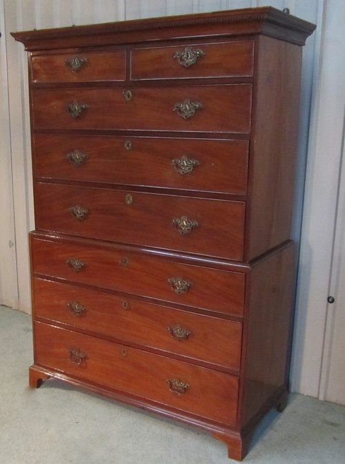 fig 1. Victorian Mahogany Chest on Chest