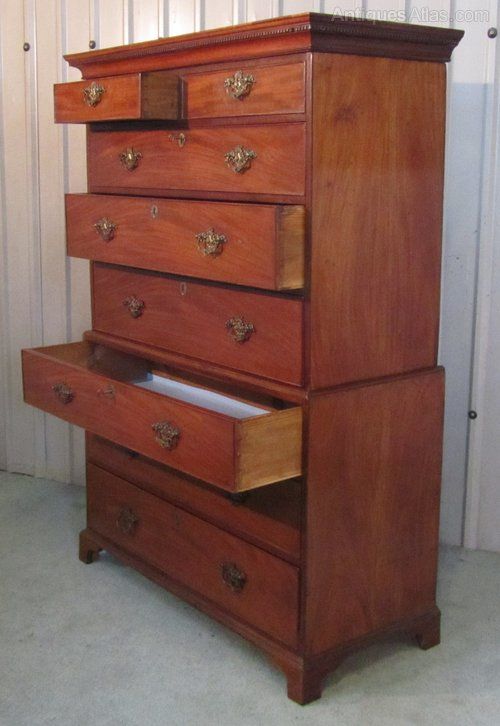 fig 3. Victorian Mahogany Chest on Chest