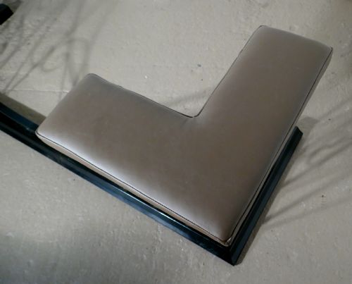fig 2. Large Decorative Wrought Iron and Leather Club Fender