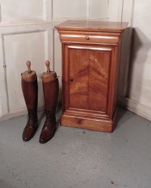 fig 2. French Cherry Wood Bedside Cupboard or Night Table