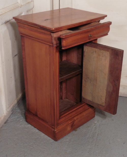 fig 3. French Cherry Wood Bedside Cupboard or Night Table