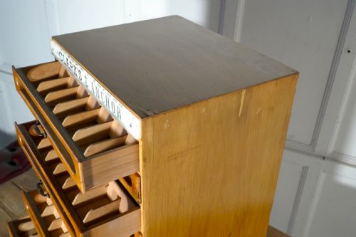fig 2. Clark’s Anchor Cotton Haberdashery Advertising Drawers Cabinet