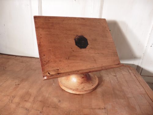 fig 1. A French Sycamore Book Rest, Reading or Music Stand, Lutrin   