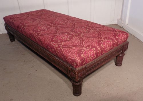 fig 1. Charming 19th Century Upholstered Window Seat  