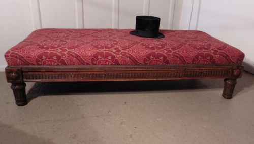 fig 3. Charming 19th Century Upholstered Window Seat  