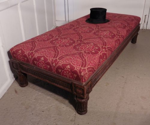 fig 4. Charming 19th Century Upholstered Window Seat  