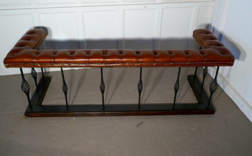 fig 1. A Large Wrought Iron and Leather Club