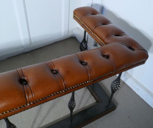 fig 3. A Large Wrought Iron and Leather Club