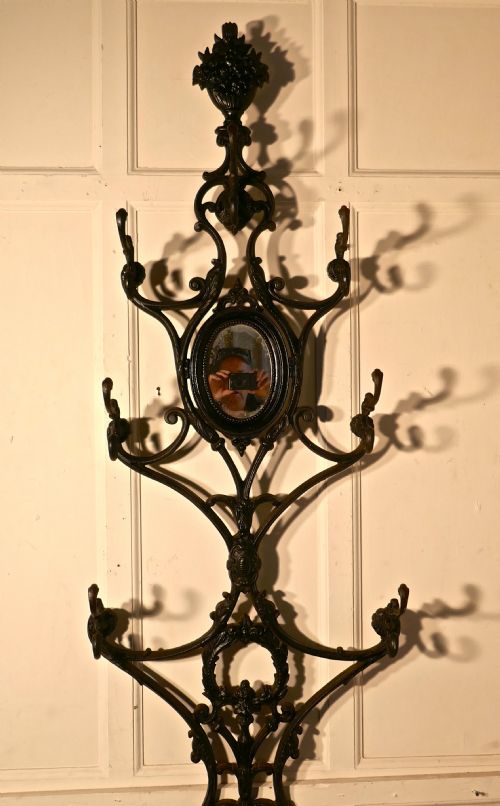 fig 3. Superb French Cast Iron Hall Stand, Signed Corneau Freres Charleville