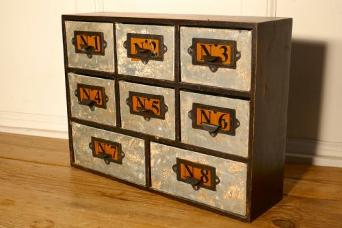 fig 2. Industrial Collectors Organiser Drawers