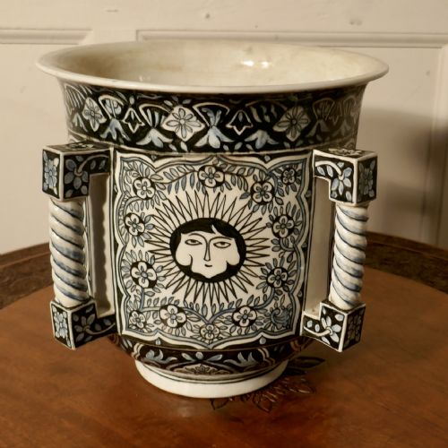 fig 1. Large Bretton Folk Art Jardiniere