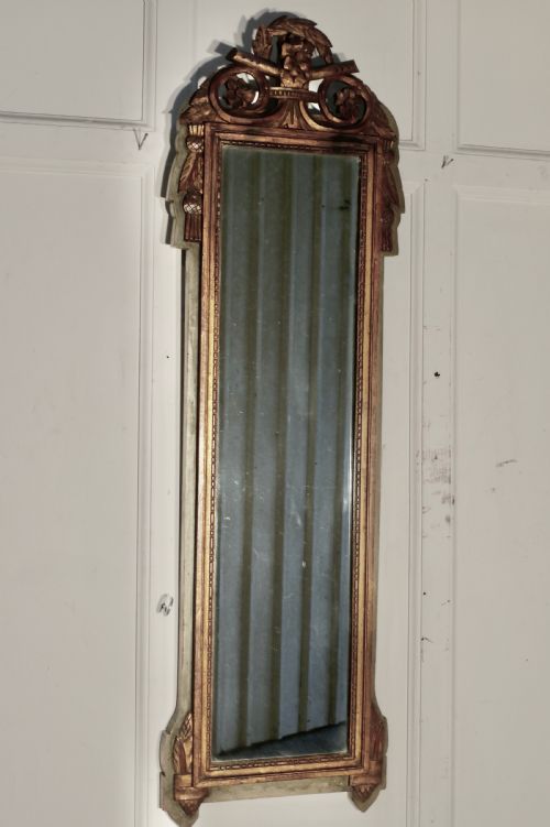 Napoleon Iii, Distressed, Faded Long Wall Mirror