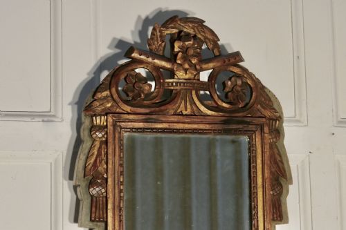 fig 1. Napoleon III, Distressed, Faded Long Wall Mirror