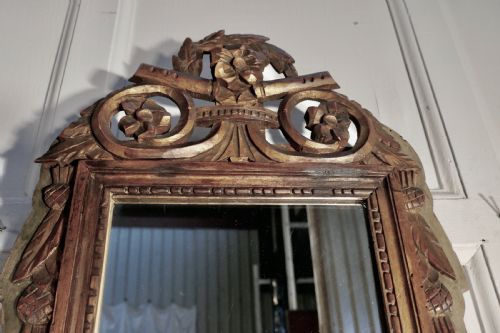 fig 2. Napoleon III, Distressed, Faded Long Wall Mirror