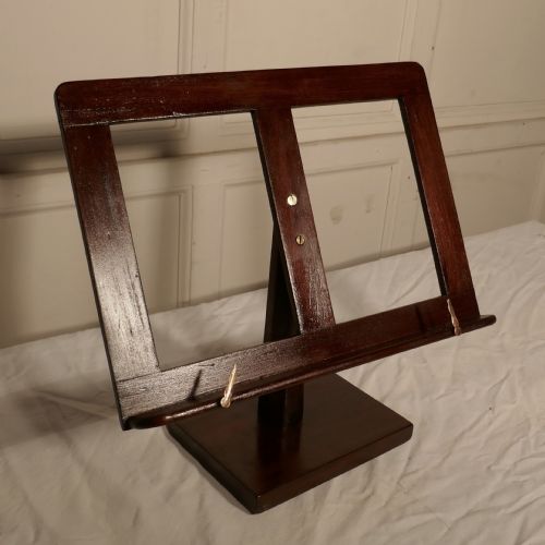 Mahogany Easel Style Book Rest, Reading Stand