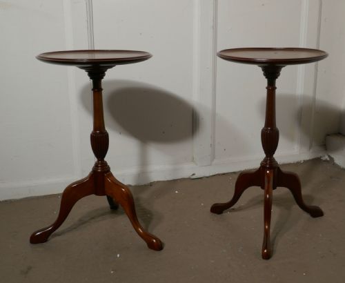 fig 3. A Pair of Small Mahogany Wine Tables